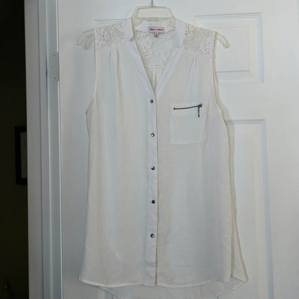 Button Up Tank Top